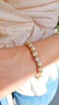 Genuine Fresh Water Pearl Slider Bracelet - view 3