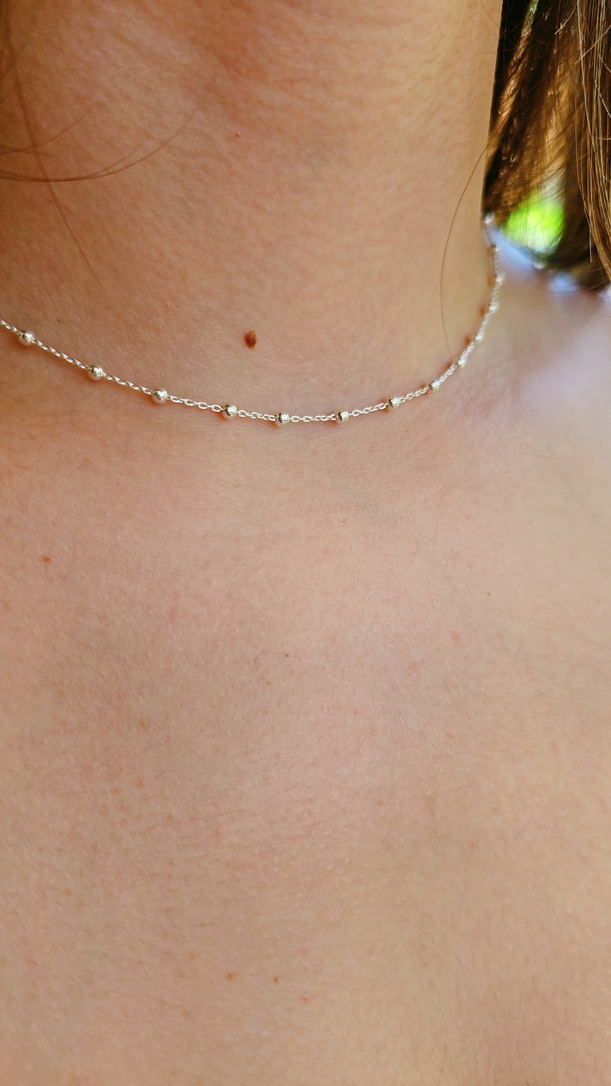 Sterling Silver 925 Choker Chain Necklace - view 5
