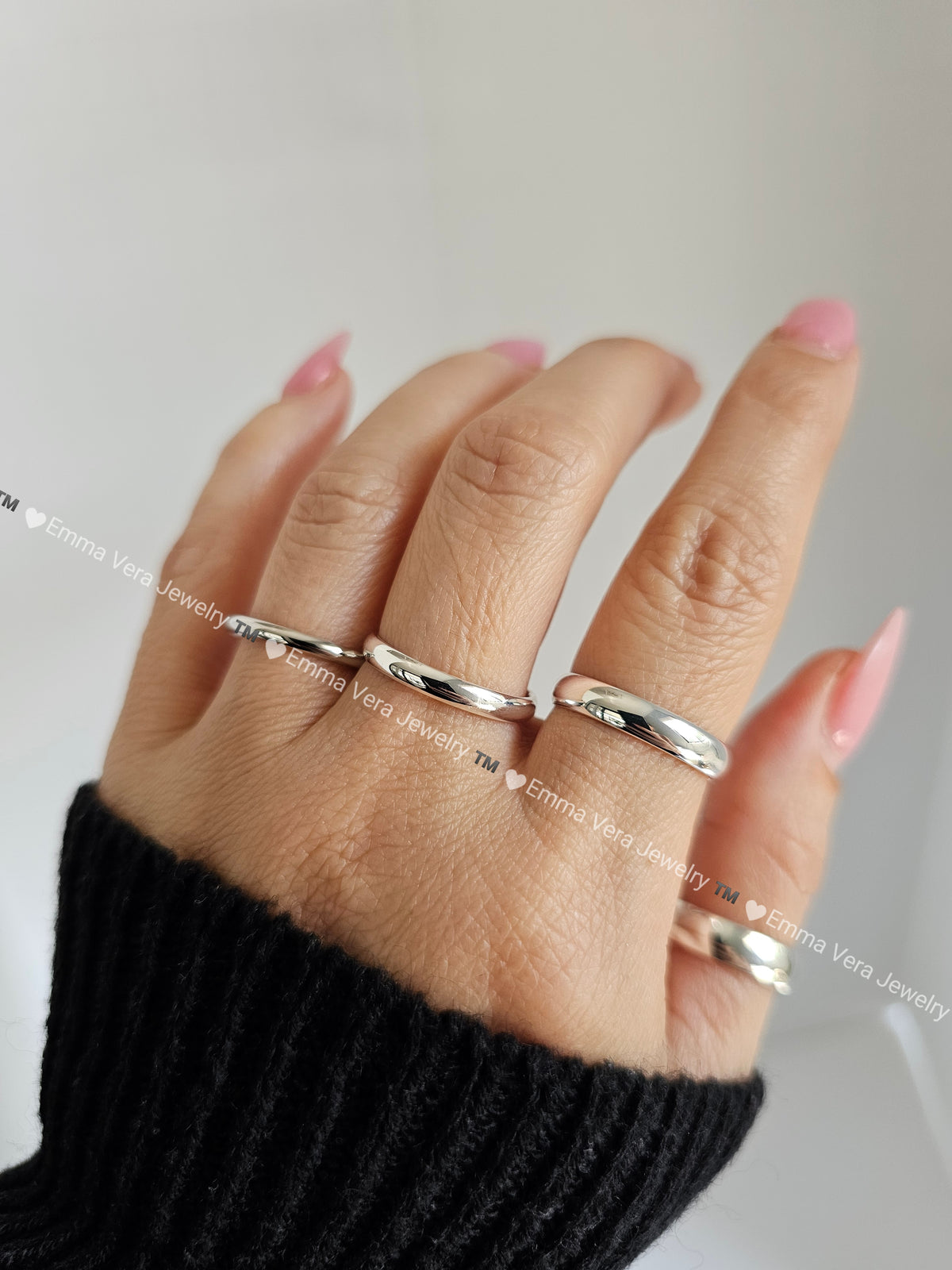 Sterling Silver 925 Bands 2mm to 9mm Ring - view 7
