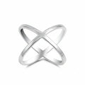 Criss Cross Sterling Silver Ring