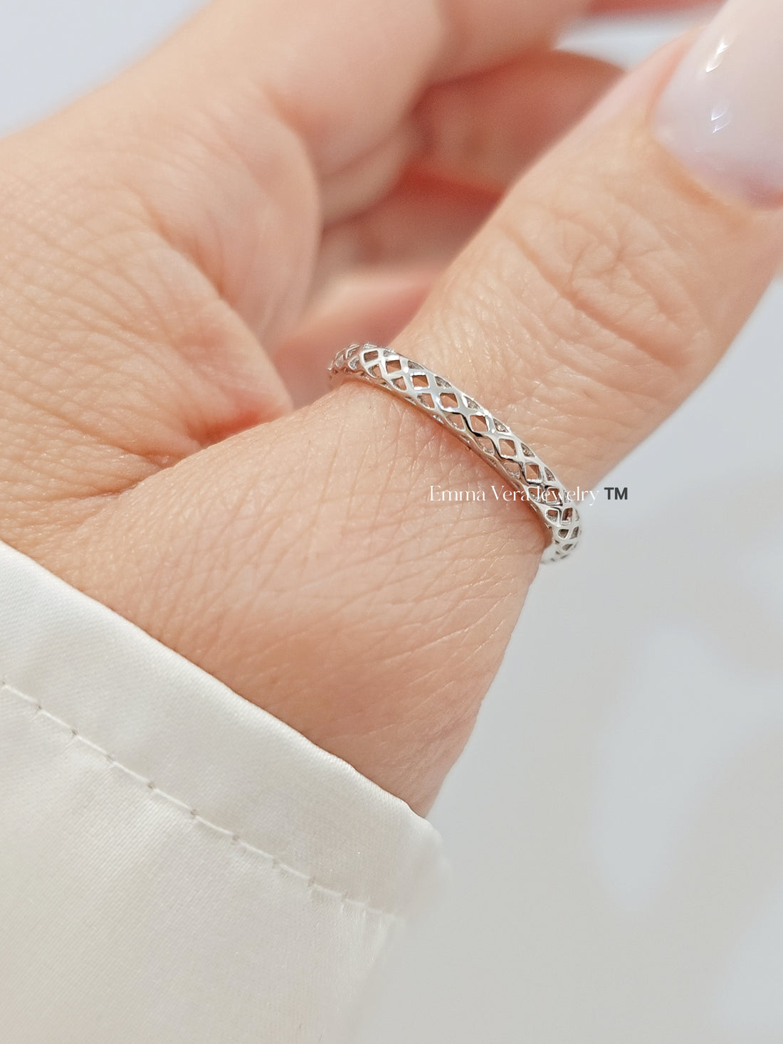 Sterling Silver 925 Simple Statement Band Ring
