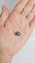 Sterling Silver Opal Bead Pendant Necklace - view 6