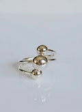 Sterling Silver Multi Row Sphere Ring - view 8
