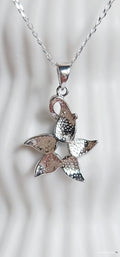 Sterling Silver Blue Opal Sea Star Pendant Necklace - view 7