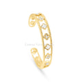 Gold Flower Mother of Pearl Bracelet