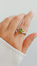 Sterling Silver Peridot Celtic Ring - view 2