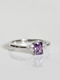 Sterling Silver Amethyst Cocktail Ring - view 3