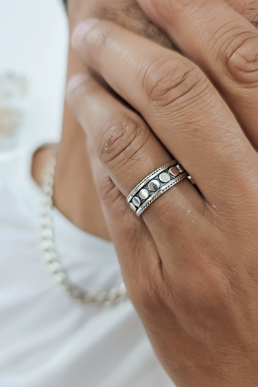Sterling Silver 925 Unisex Bali Ring - view 3