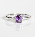 Sterling Silver Amethyst Cocktail Ring - view 7