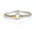 Statement Halo Two Tone O Bracelet