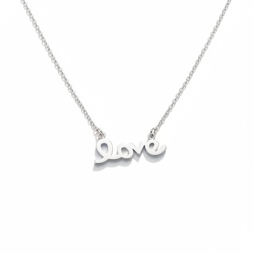 Sterling Silver 925 Adjustable Love Silver Chain