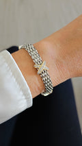 Silver Cable X Bracelet - view 2