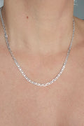 Sterling Silver 925 Flat Marina Bracelet, Anklet, Necklace Chain - view 9