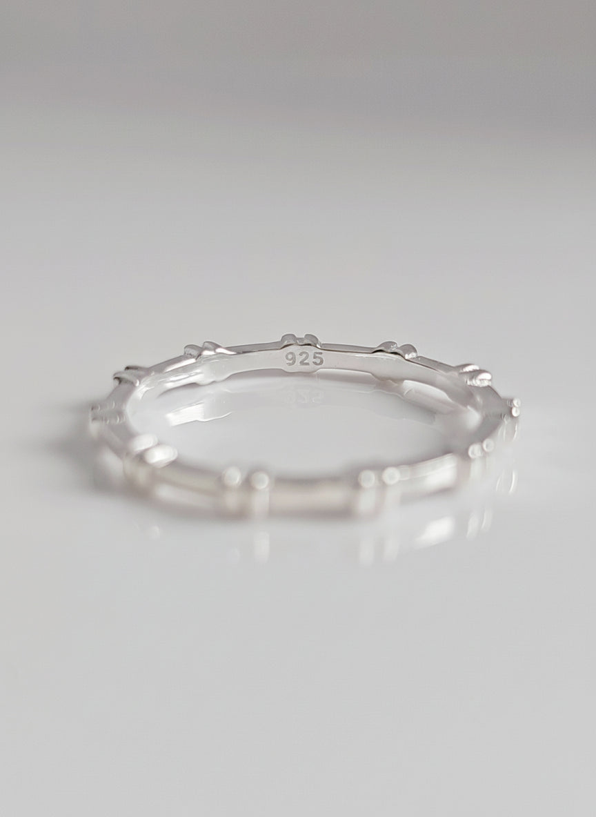 Sterling Silver Simple Dainty Ring - view 3