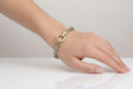 Statement Halo Two Tone O Bracelet - view 2