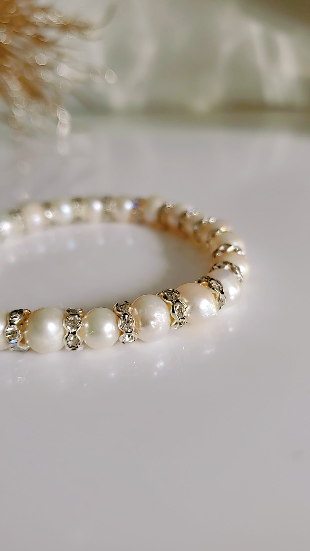 Genuine Fresh Water Pearl Slider Bracelet - view 5