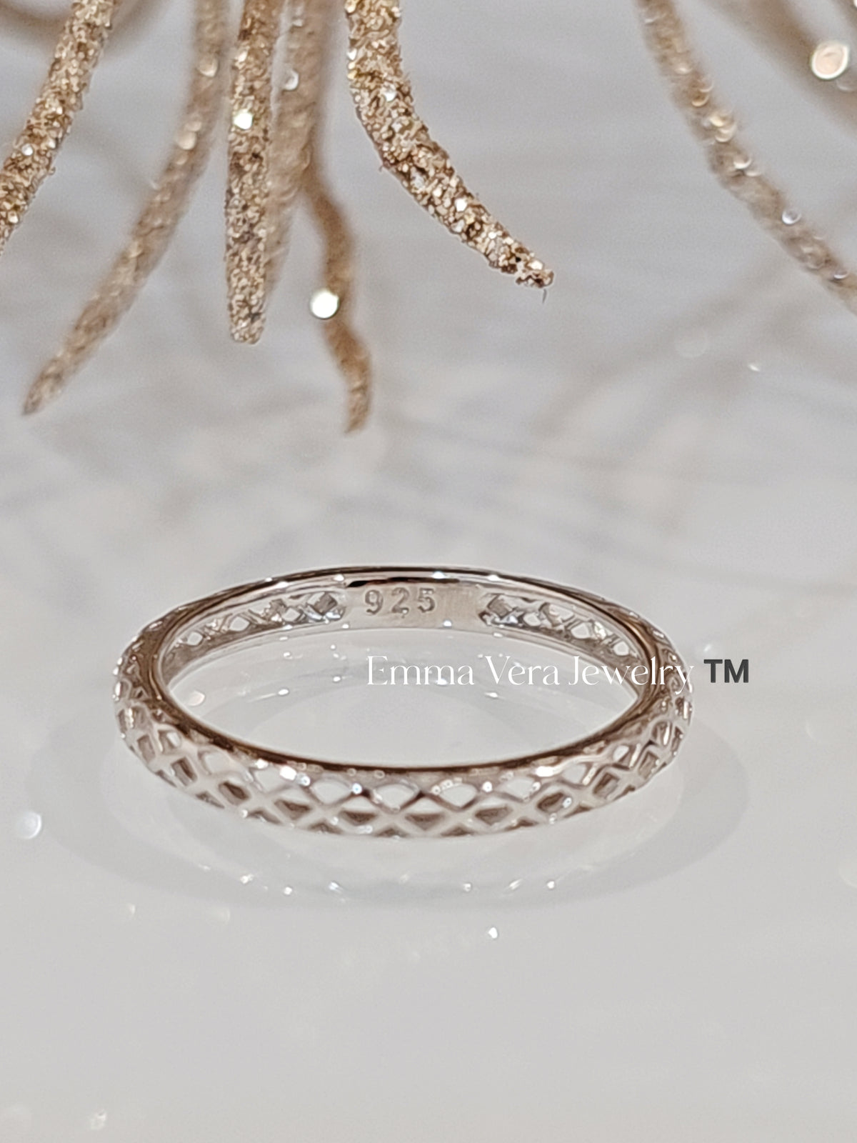 Sterling Silver 925 Simple Statement Band Ring - view 7