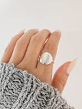 Sterling Silver Disc Ring