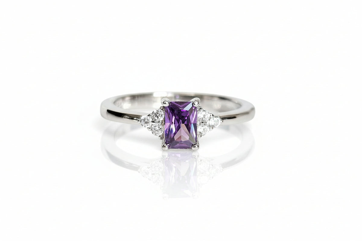 Sterling Silver Amethyst Cocktail Ring