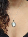 Sterling Silver 925 Mother of Pearl Pendant Necklace - view 4