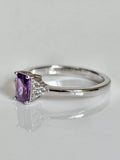 Sterling Silver Amethyst Cocktail Ring - view 4