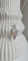 Triangle Mother of Pearl Necklace - view 6