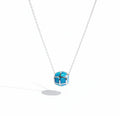 Sterling Silver Opal Bead Pendant Necklace