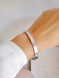 Gold and Silver Cz Bangle Bracelet - view 5