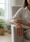 Silver Two Tone Bangle Bracelet - view 3