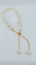 Genuine Fresh Water Pearl Slider Bracelet - view 4