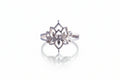 Sterling Silver Lotus Mandala Ring - view 9