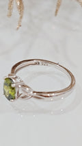 Sterling Silver Peridot Celtic Ring - view 8