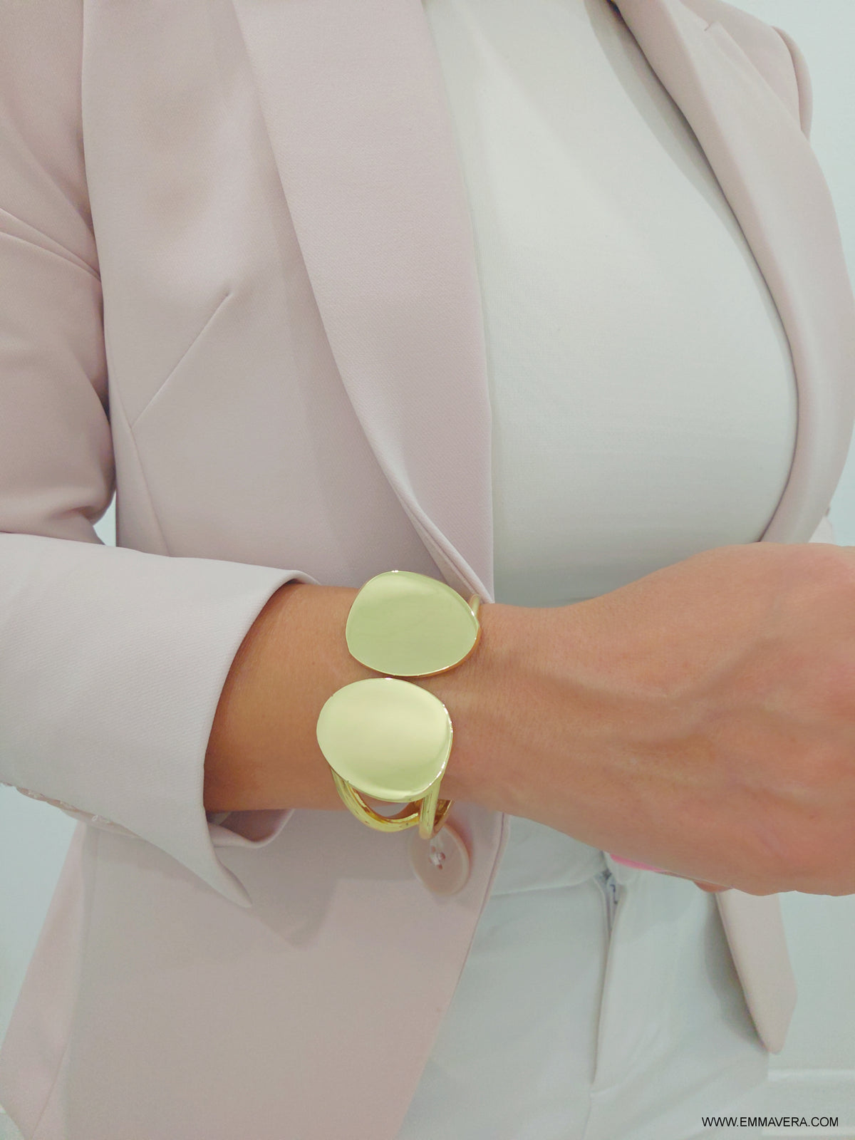 Bold Women's Gold Bangle - view 10
