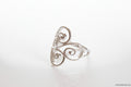 Sterling Silver 925 Bold Filigree Ring - view 3