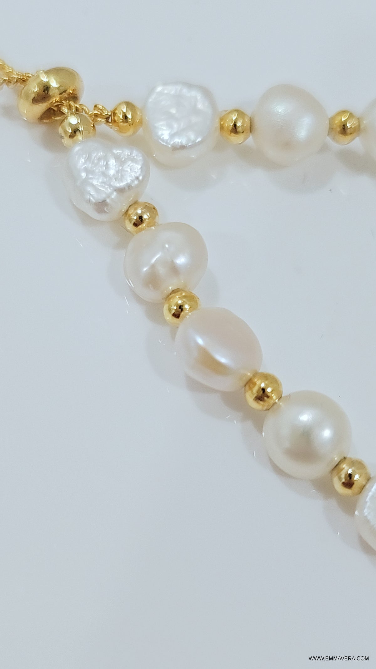 Genuine Fresh Water Pearl Slider Bracelet - view 3
