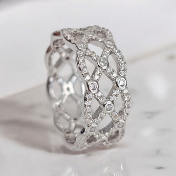 Sterling Silver Statement Wide Band Ring