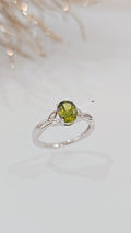 Sterling Silver Peridot Celtic Ring - view 6