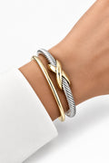 X Cable Bangle Bracelet - view 3