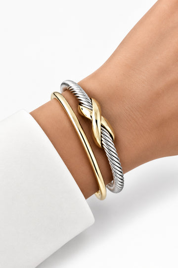 X Cable Bangle Bracelet - view 3