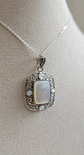 Sterling Silver 925 Mother of Pearl Pendant Necklace - view 8