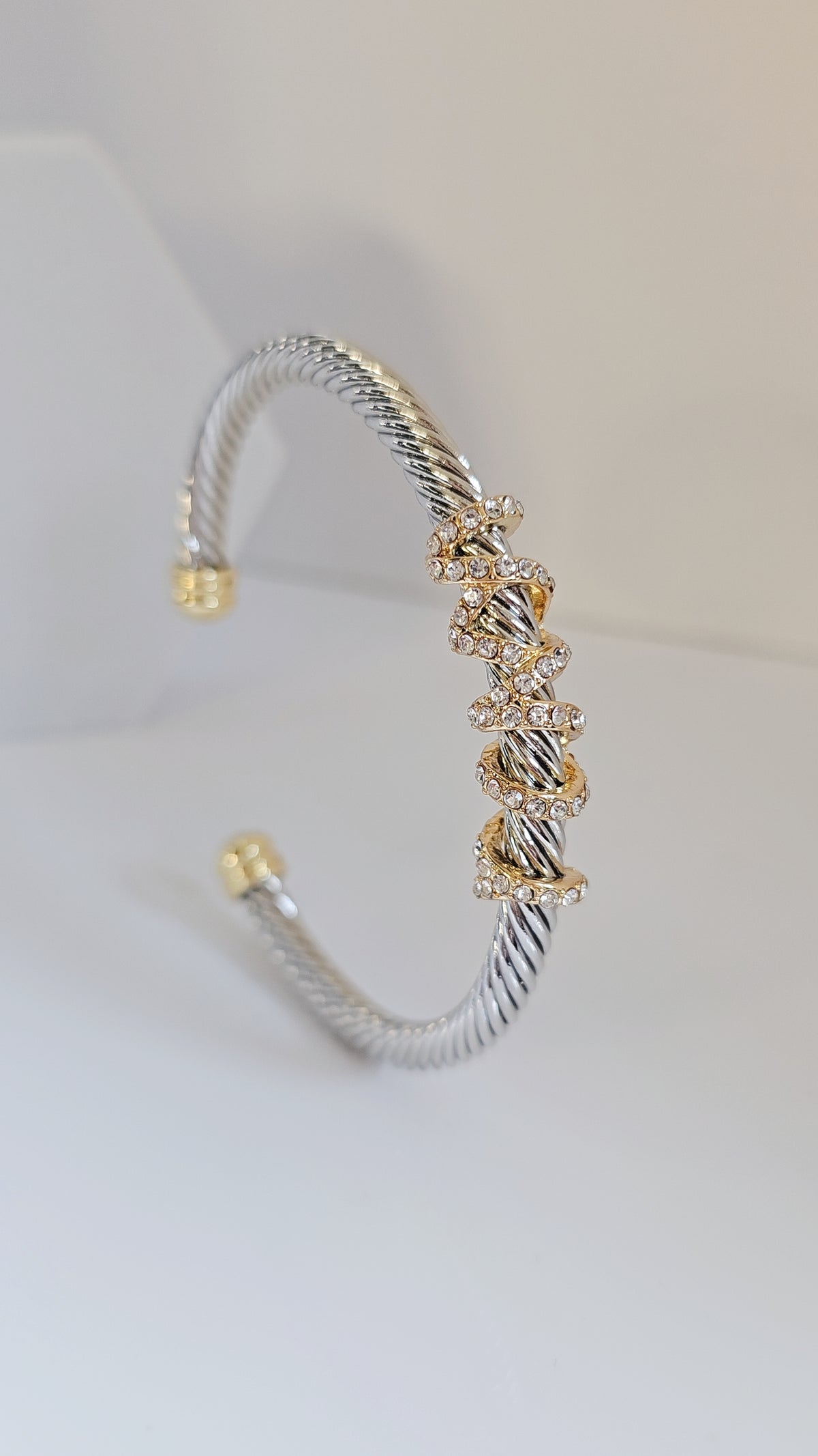 Wrap Around Crystal Bangle - view 5