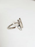 Sterling Silver Double T Bar Ring - view 3