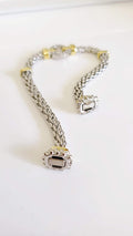 Statement Halo Two Tone O Bracelet - view 8