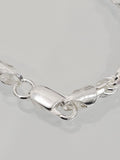 Sterling Silver 925 Rope Chain Bracelet - view 8