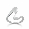 Sterling Silver Wave Geometric Ring