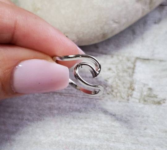 Sterling Silver Wave Pura Vida Ring - view 4