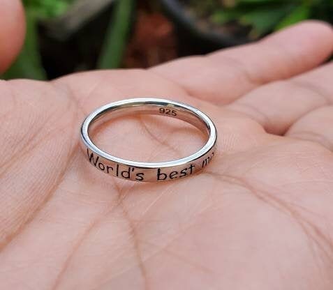 Engraved "World's Best Mom" - view 3