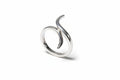 Curved Sterling Silver Ring - view 3