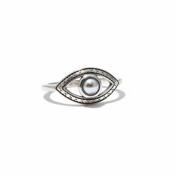 Sterling Silver Evil Eye 925 Ring