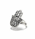Sterling Silver Vintage Hamsa Protection Ring